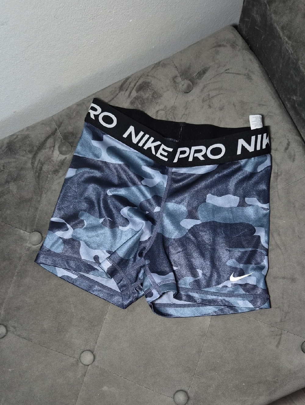 Nike Pro Blue Camo Compression Shorts